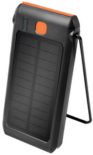 Image LogiLink Mobiler Zusatzakku mit Solar, 10.000 mAh, schwarz