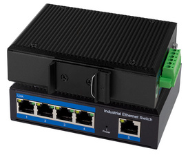 Image LogiLink Industrial Gigabit Ethernet PoE Switch, 5 Port