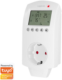 Image LogiLink Wi-Fi Smart Thermostat-Adapterstecker, 1-fach, weiß