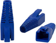 Image LogiLink Knickschutztülle für RJ45 Stecker, kürzbar, blau