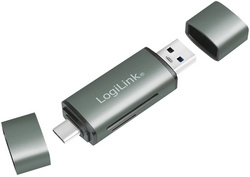 Image LogiLink USB 3.2 Gen1 Card Reader, SD/Micro SD, alu