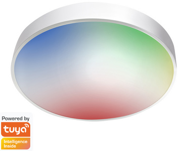 Image LogiLink Wi-Fi Smart LED-Deckenleuchte, Tuya kompatibel,weiß