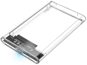Image LogiLink 2,5" SATA Festplatten-Gehäuse, USB 3.0, transparent