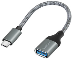 Image LogiLink USB 3.2 Adapterkabel, USB-C Stecker-USB-A Kupplung