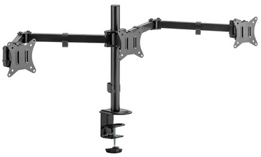 Image LogiLink Dreifach-Monitorarm, Armlänge: 658 mm, schwarz