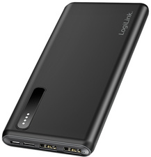 Image LogiLink Mobiler Zusatzakku, 8.000 mAh, 2x USB-A, schwarz