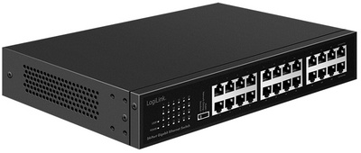 Image LogiLink 19" Gigabit Ethernet Switch, 24-Port, Unmanaged