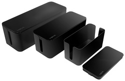 Image LogiLink Kabelbox-Set, 3 Größen, schwarz