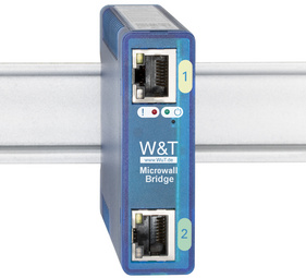 Image W&T Microwall Bridge, IP20, Kunststoff-Gehäuse, blau