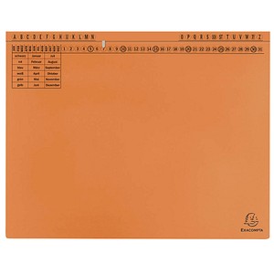 Image 25 Exacompta Hängehefter Exaflex Karton orange 1 x Amtsheftung / kaufmännische Heftung