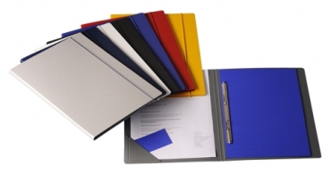 Image Schnellhefter A4 silber Karton filigraner Linienstruktur