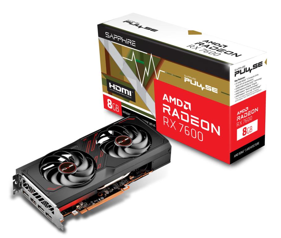 Image SAPPHIRE AMD Radeon RX 7600 PULSE 8GB