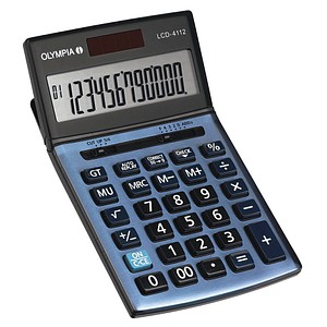 Image OLYMPIA LCD 4112 Taschenrechner blau 1zeilig 12Stellen-Display Wurzel Prozent G