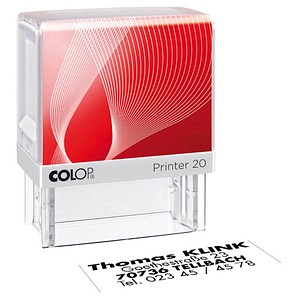 Image COLOP Textstempel, individualisierbar Printer 20 selbstfärbend schwarz