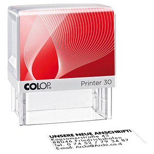 Image COLOP Textstempel, individualisierbar Printer 30 selbstfärbend schwarz
