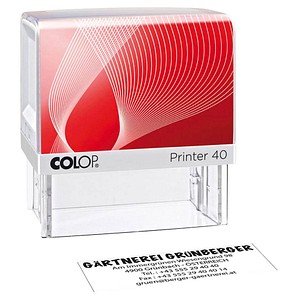 Image COLOP Textstempel, individualisierbar Printer 40 selbstfärbend schwarz