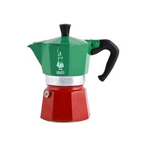 Image BIALETTI Moka Express 3 Color Italia Espressokocher grün, 3 Tassen