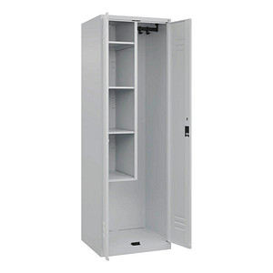 Image CP Putzmittelschrank Classic Plus 080100-00-S10021 lichtgrau 60,0 x 50,0 x 185,0 cm, aufgebaut