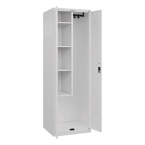 Image CP Putzmittelschrank Classic Plus 080100-00-S10025 verkehrsweiß 60,0 x 50,0 x 185,0 cm, aufgebaut