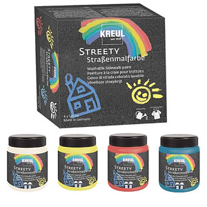 Image KREUL Straßenmalfarbe STREETY, 120 ml, Starter Set