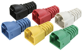 Image TELEGÄRTNER Tülle für RJ45 Stecker Kat.6, gelb, 6,3 mm Durchmesser zur Kabeldur