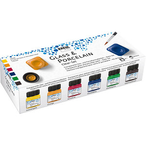 Image KREUL Porzellanfarbe "Glass & Porcelain", Clear-Set