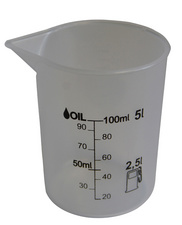 Image IWH Messbecher, transparent, Inhalt: 125 ml