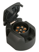 Image IWH KFZ-Steckdose 7-polig, Kunststoff, schwarz