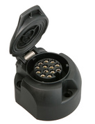 Image IWH KFZ-Steckdose 13-polig, Kunststoff, schwarz