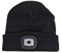 Image IWH Strickmütze mit LED-Licht, schwarz
