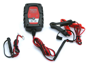 Image IWH KFZ-Batterieladegerät für Auto & Motorrad, 1A, 6/12 V