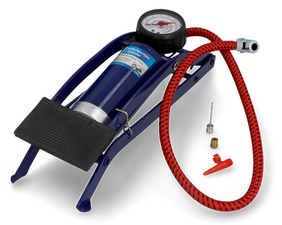 Image cartrend Fußluftpumpe Einzylinder, blau