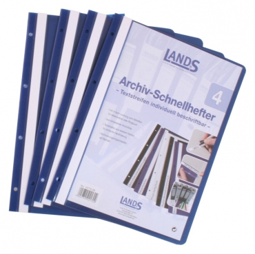 Image Archiv-Schnellhefter A4 weiss mit Abheftlochung - 4 Stück