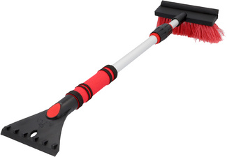 Image NIGRIN Eiskratzer mit Schneebesen, 600 mm, schwarz / rot