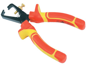 Image BRÜDER MANNESMANN Abisolierzange, VDE geprüft, Länge: 160 mm für Arbeiten unter