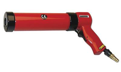 Image BRÜDER MANNESMANN Druckluft-Kartuschenpistole, rot/schwarz mit Stecktülle für D