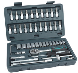 Image BRÜDER MANNESMANN Steckschlüsselsatz metrisch 1/4" (6.3 mm) 46teilig Brüder Man