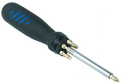 Image BRÜDER MANNESMANN Schraubendreher mit 7-teiligen Bit-Satz mit integriertem Tele