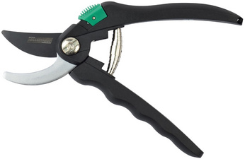 Image BRÜDER MANNESMANN Bypass-Gartenschere, schwarz/grün