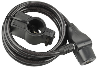 Image FISCHER Kabel-Fahrradschloss, Länge: 1.800 mm, schwarz