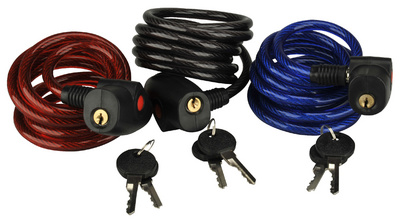 Image FISCHER Kabel-Fahrradschloss Family, Länge: 1.800 mm