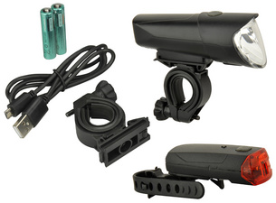 Image FISCHER Fahrrad-LED-Beleuchtungs-Set 40/20/10 Lux