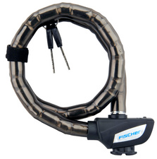 Image FISCHER Glieder-Fahrradschloss, Länge: 700 mm, schwarz