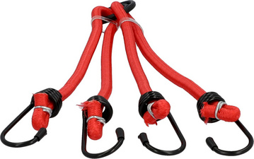 Image FISCHER Fahrrad-Spanngurt 4-armig, Länge: 500 mm, rot