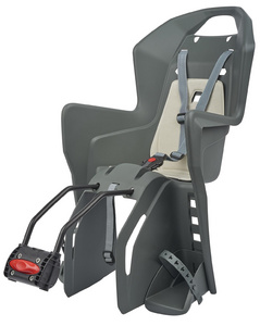 Image FISCHER Fahrrad-Kindersitz, grau / schwarz