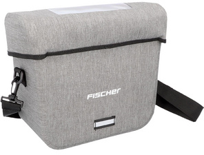 Image FISCHER Fahrrad-Lenkertasche City, grau