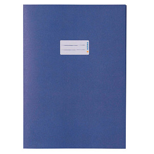 Image HERMA Heftschoner Recycling, DIN A4, aus Papier, dunkelblau mit Beschriftungset