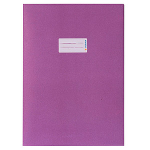 Image HERMA Heftschoner Recycling, DIN A4, aus Papier, violett mit Beschriftungsetike