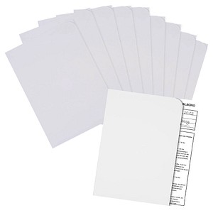 Image 100 ELCO Sichthüllen Ordo discreta DIN A4 weiß glatt 120 g/qm