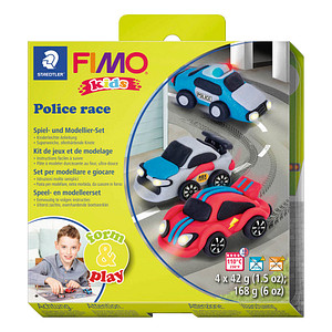 Image FIMO kids Modellier-Set Form & Play "Police race", Level 3